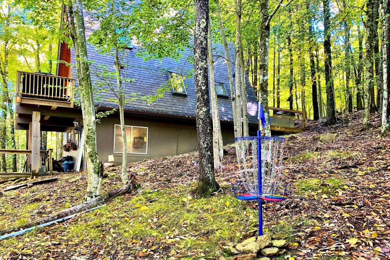 A-Frame Cabin With Hot Tub 1 Mi To Beech Mountain! Bagian luar foto